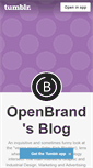 Mobile Screenshot of blog.openbrand.com